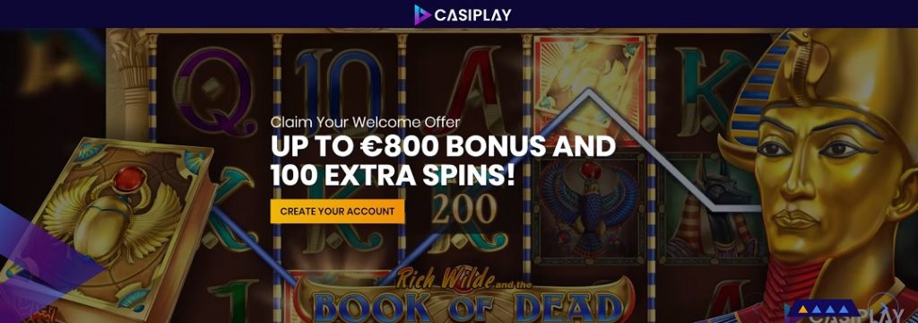 Casiplay Casino - €800 bonus + 100 free spins